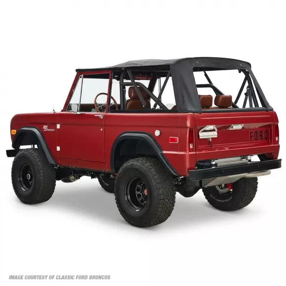 Rampage Soft Top | Black Diamond Material | 1966-77 Ford Bronco | 98401